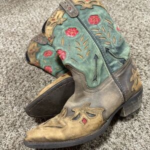 Dan Post Laredo leather Miss Kate floral cowboy boot 6.5